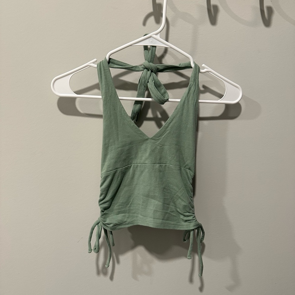 Hollister Double Chinch Halter Top